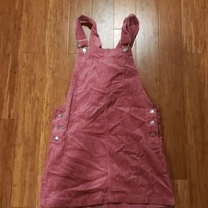 Forever21 Pink Overalls Dress
